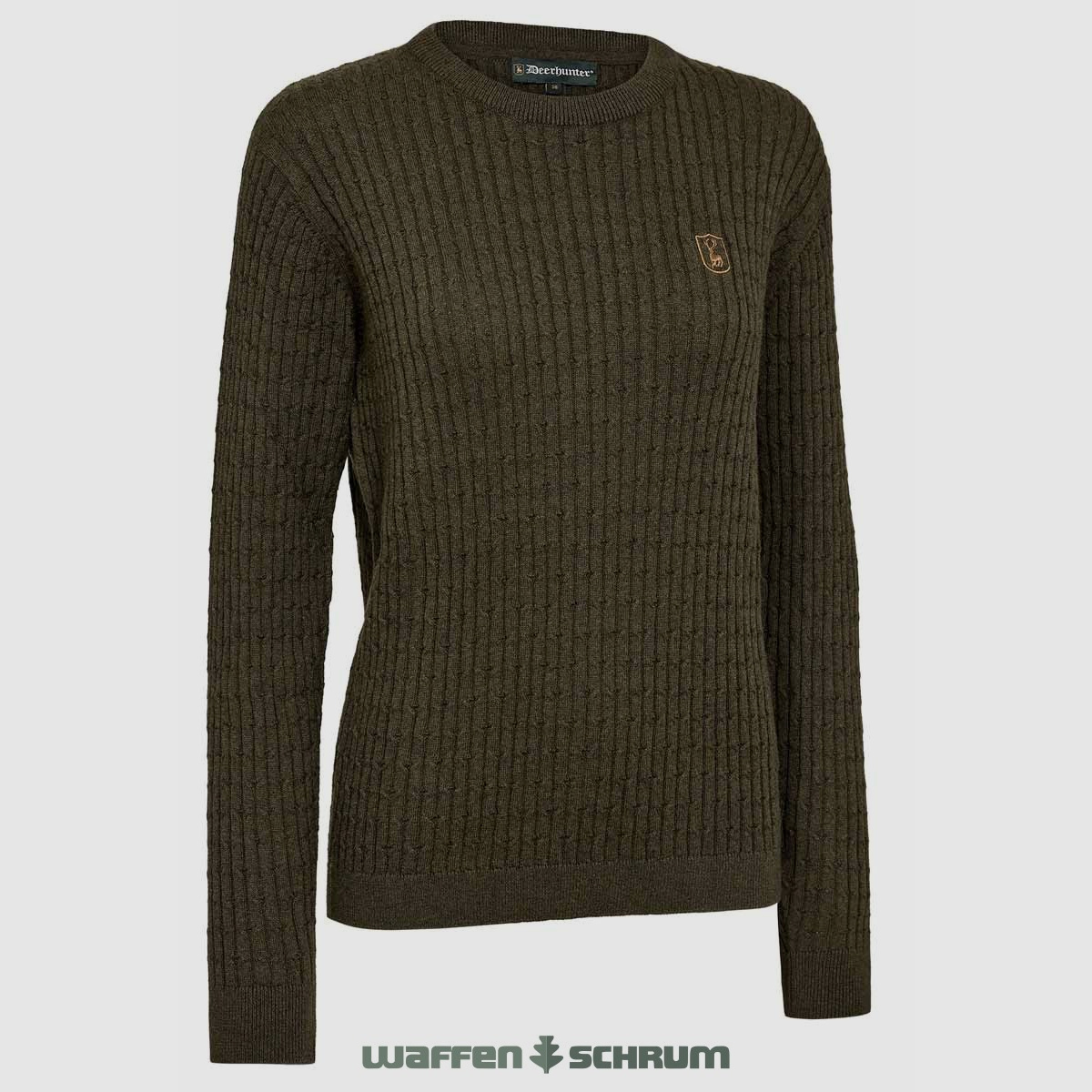 Deerhunter Pullover Harrington Patrón de Cable Ember Melange