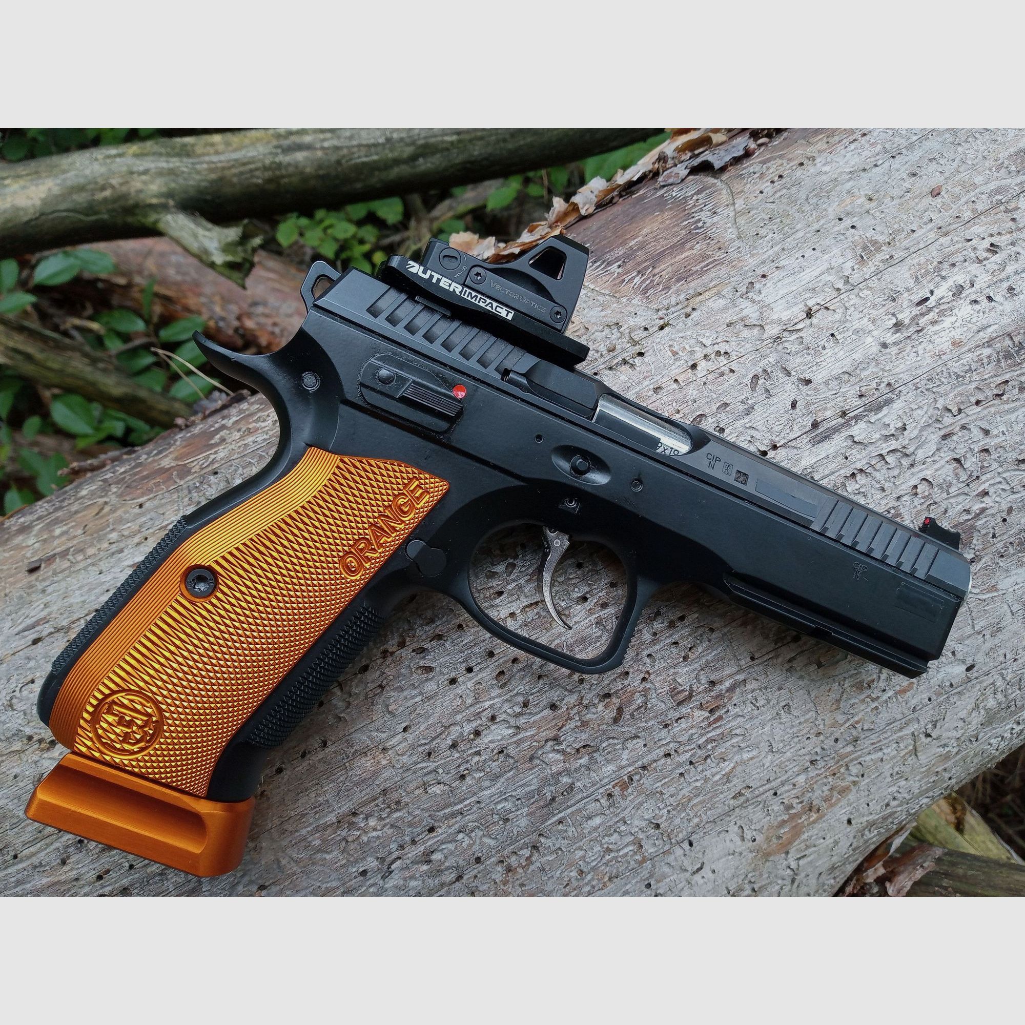 CZ75 Shadow 2 naranja Punto Rojo 3MOA