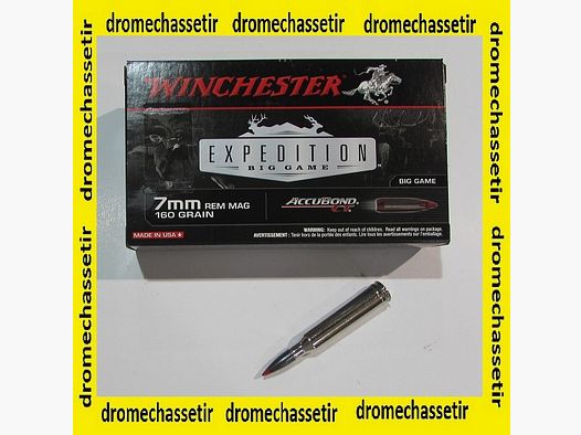 1 boite de 20 cartouches 7mm remington Magnum, winchester accubond 160 grains