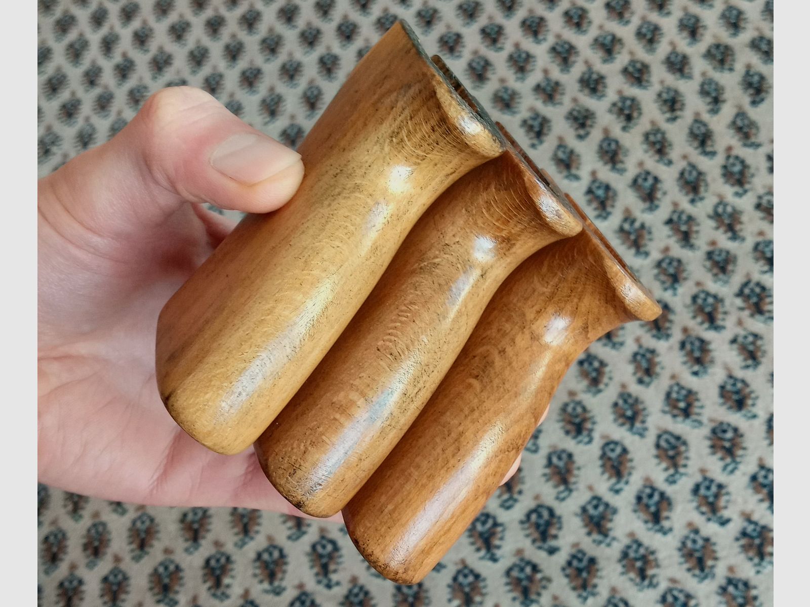 Original early Samopal VZ.58 wood grips / pistol grips also suitable for CSA Sporter, image 10 of 10