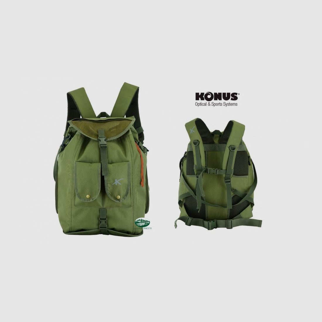 KONUS Pilzrucksack grün 00373