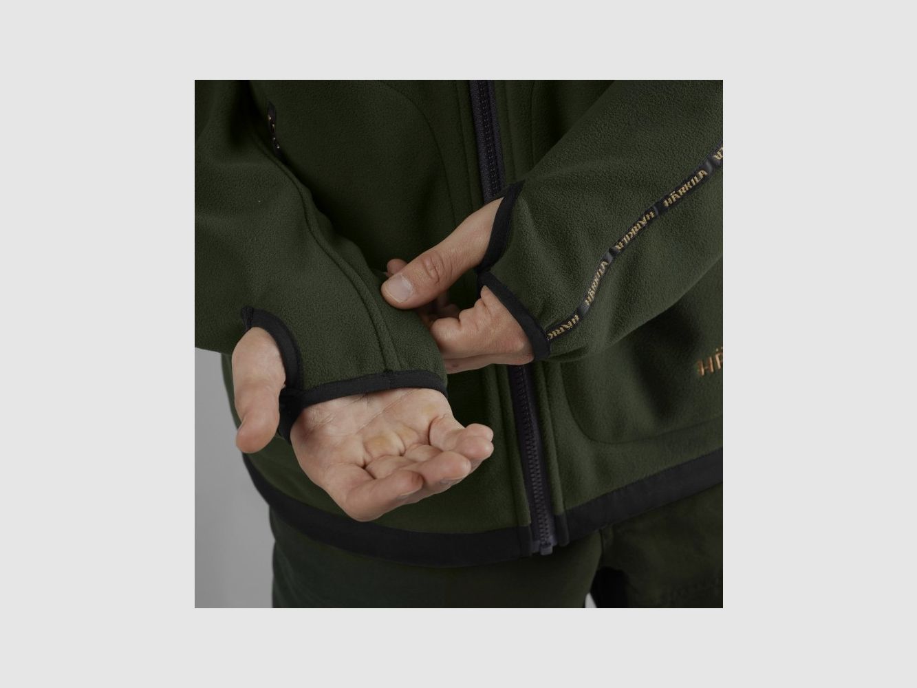 POLAR HARKILA KAMKO FLEECE (Grey/Green), image 8 of 9