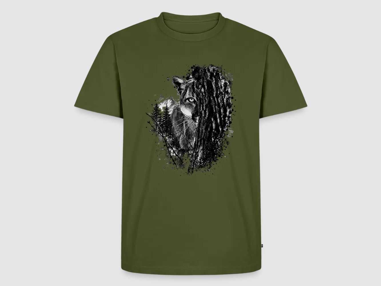 PUMA Men´s Premium T-Shirt „Lauernder Puma"