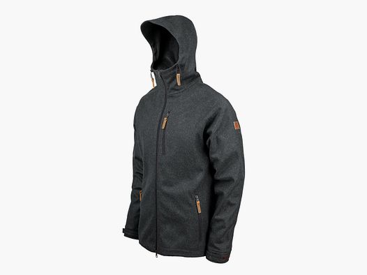 Herrenjacke "Kapuzenraudi", Graphit
