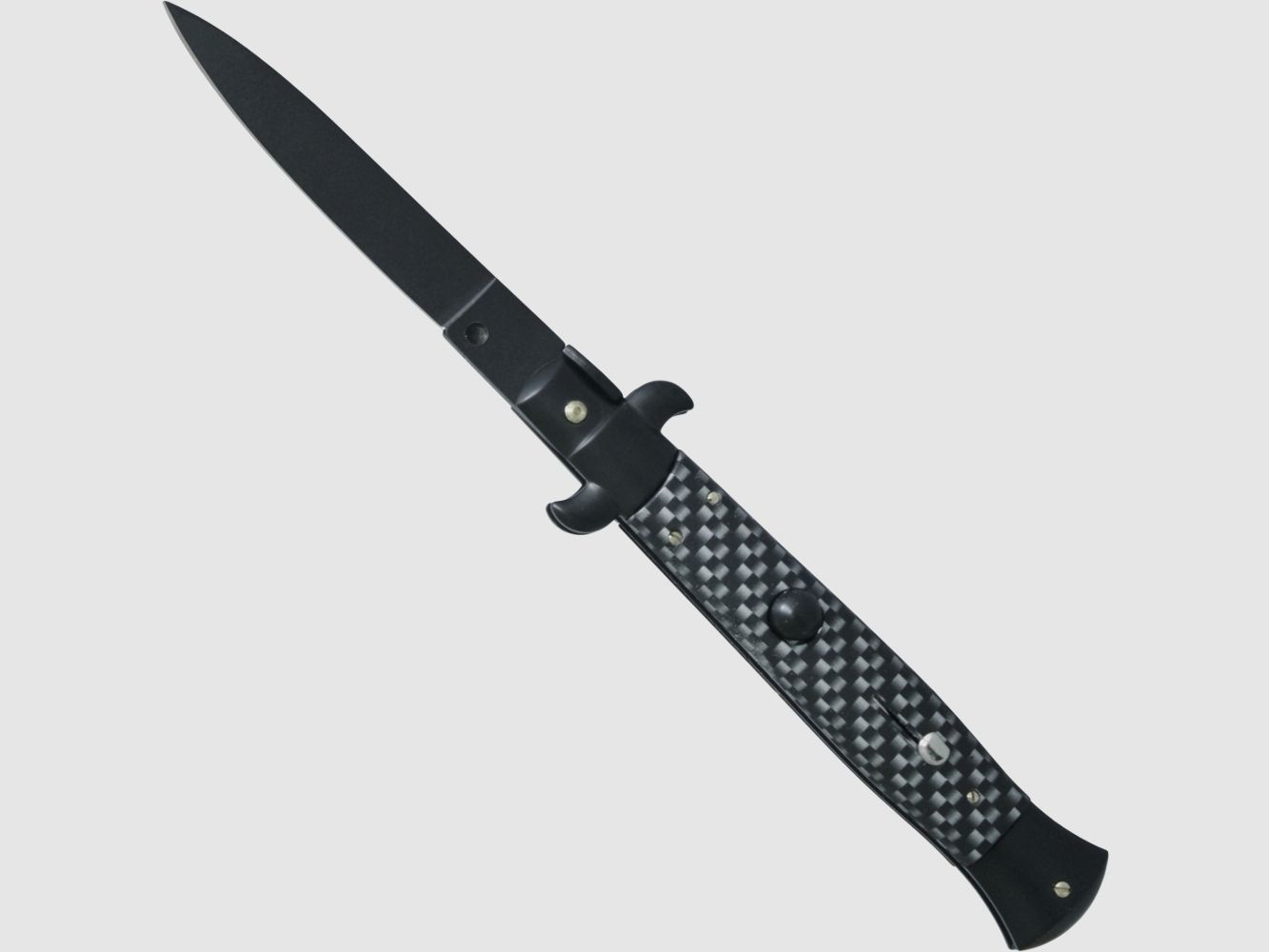 Spring knife carbon fiber look black