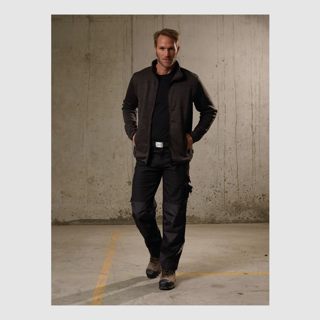 Scheibler Strick-Fleecejacke Active