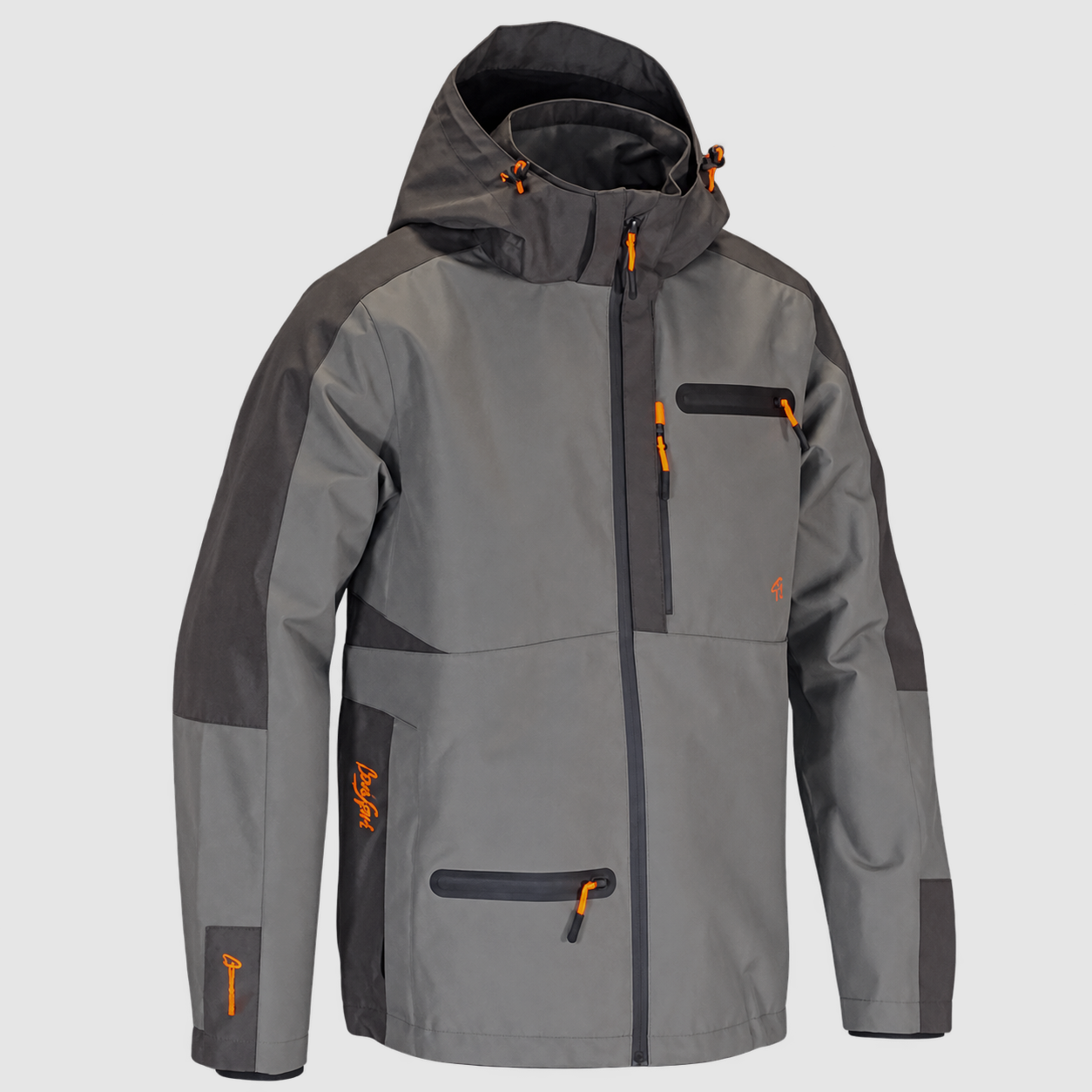 Chaqueta impermeable Benisport Garúa caqui con capucha, imagen 1 de 3