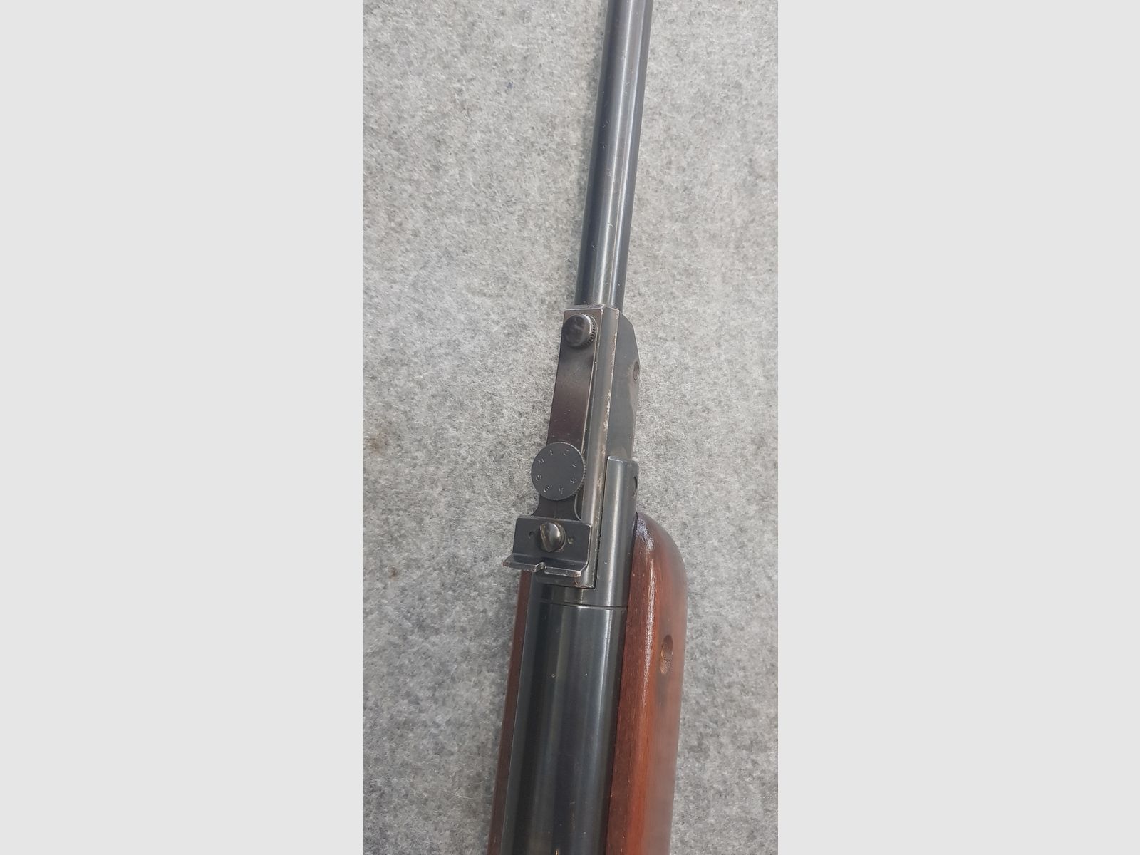 Zeer oude Walther Mod. 51 Knicker luchtgeweer met een zeer klein serienummer zonder F-teken uit de jaren 50 cal. 4,5mm Diabolo