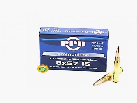 PPU PRVI PARTIZAN Municiones cal. 8X57 JS FMJ BT 198gr.