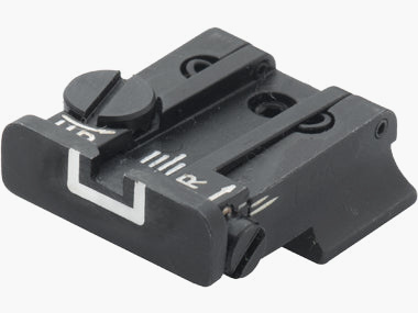 LPA TPU84BZ18 mira micrométrica ajustable para CZ100, CZ75 P-07 Duty – Contorno Blanco