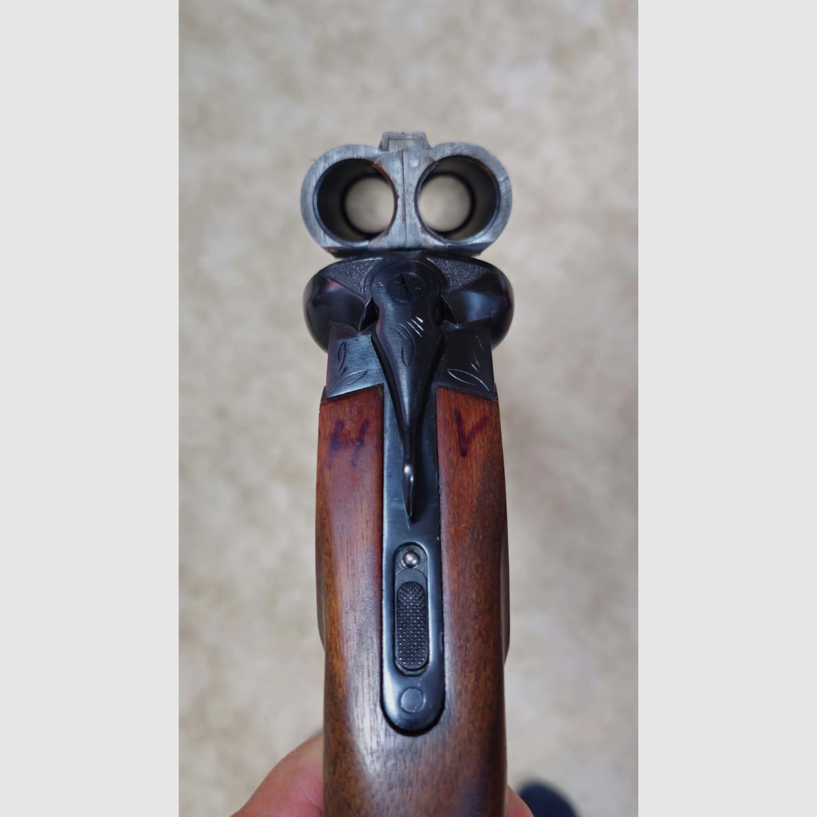 Bock dubbel geweer, zijwaartse loop Baikal kal. 12/70