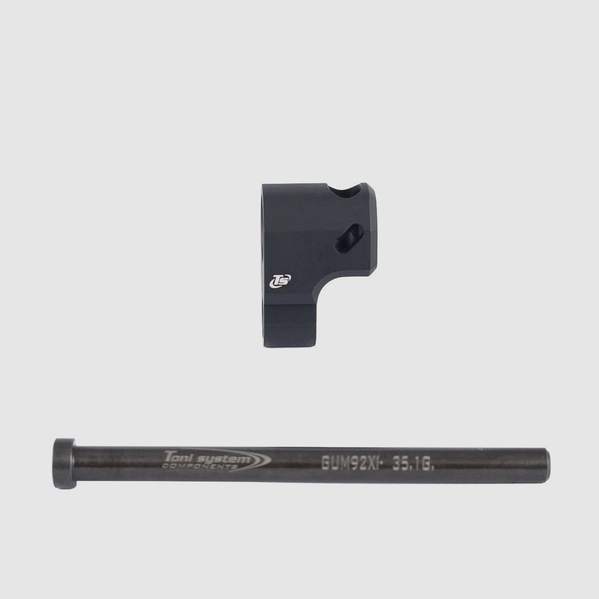 Kompensator für Beretta 92XI mit Stahlfederführung - TONI SYSTEM/Compensator for Beretta 92XI with steel spring guide - TONI SYSTEM *  ITEM CODE 92XIV6MI-BK