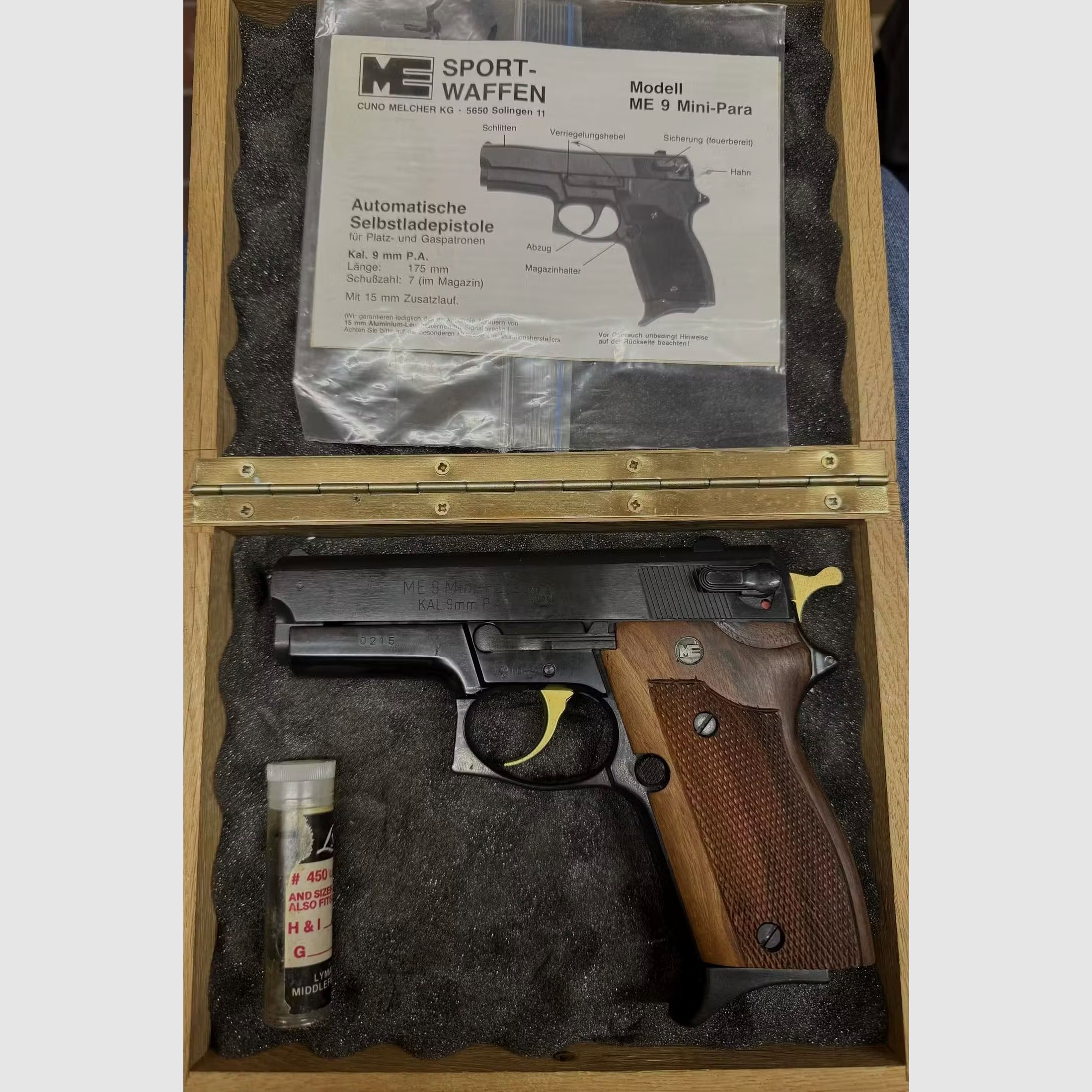 Pistolet alarmowy Cuno Melcher ME 9 Mini-Para – limitowana seria specjalna