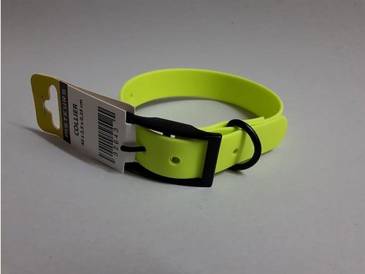 COLLIER PISTEURS PVC JAUNE 45 CM X 25 MM