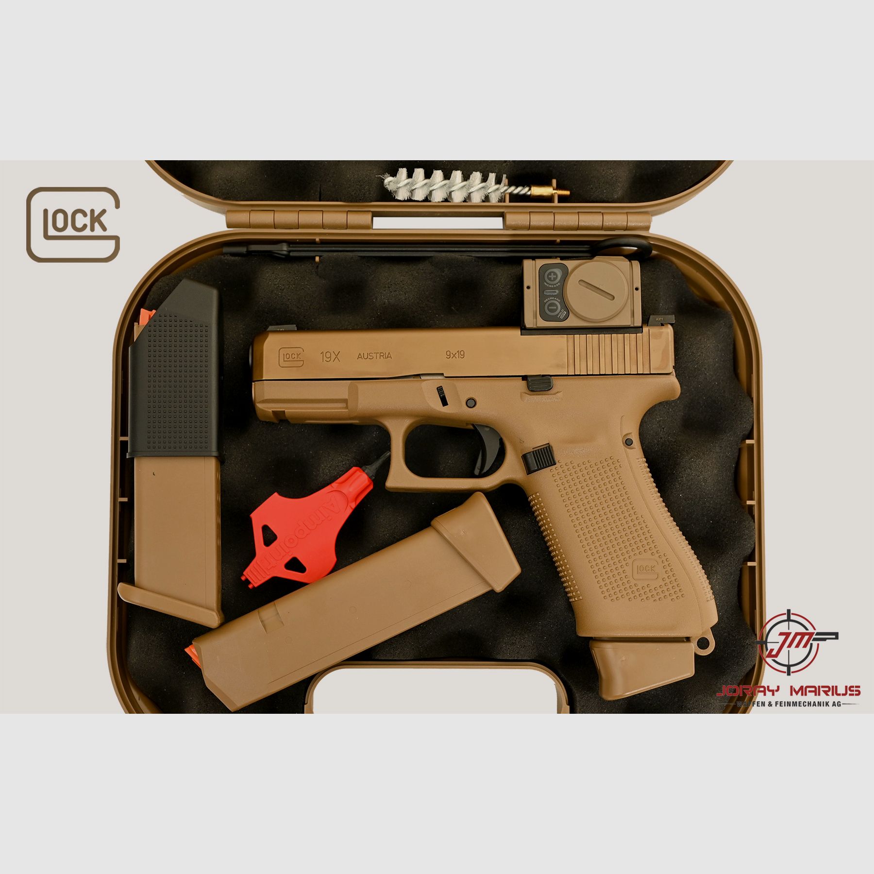 Glock 19X MOS 9mm Para con Aimpoint ACRO P-2 FDE, immagine 3 di 3
