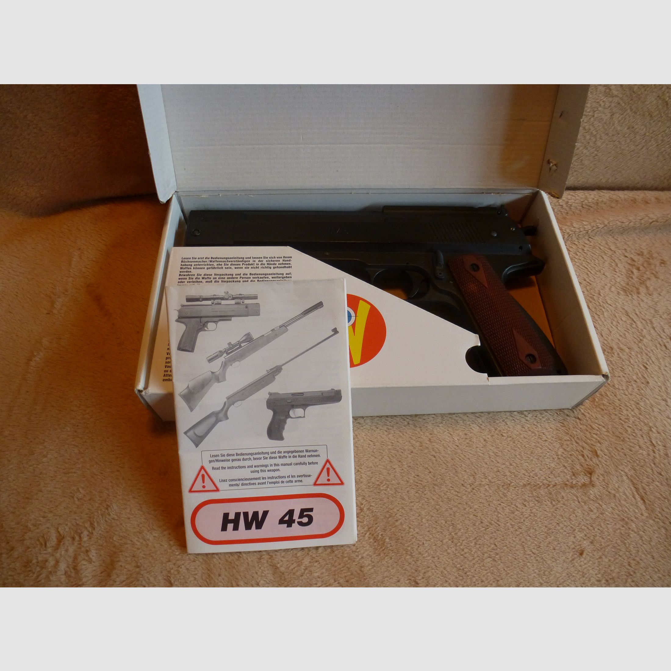 Weihrauch HW45 brüniert - Luftpistole 4,5mm