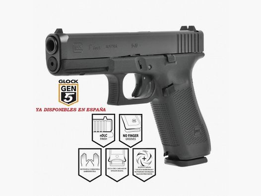 Pistola Glock 17 Gen5 – Calibre 9 mm Parabellum (9x19)