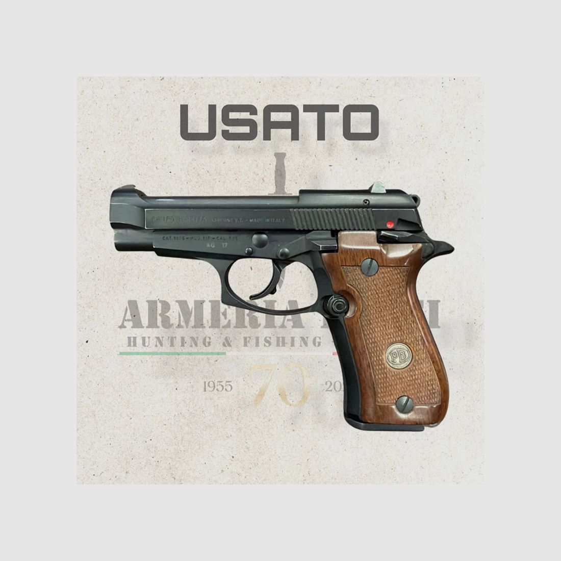 USATO – PISTOLA – BERETTA MOD. 81F cal. 7,65, immagine 1 di 3