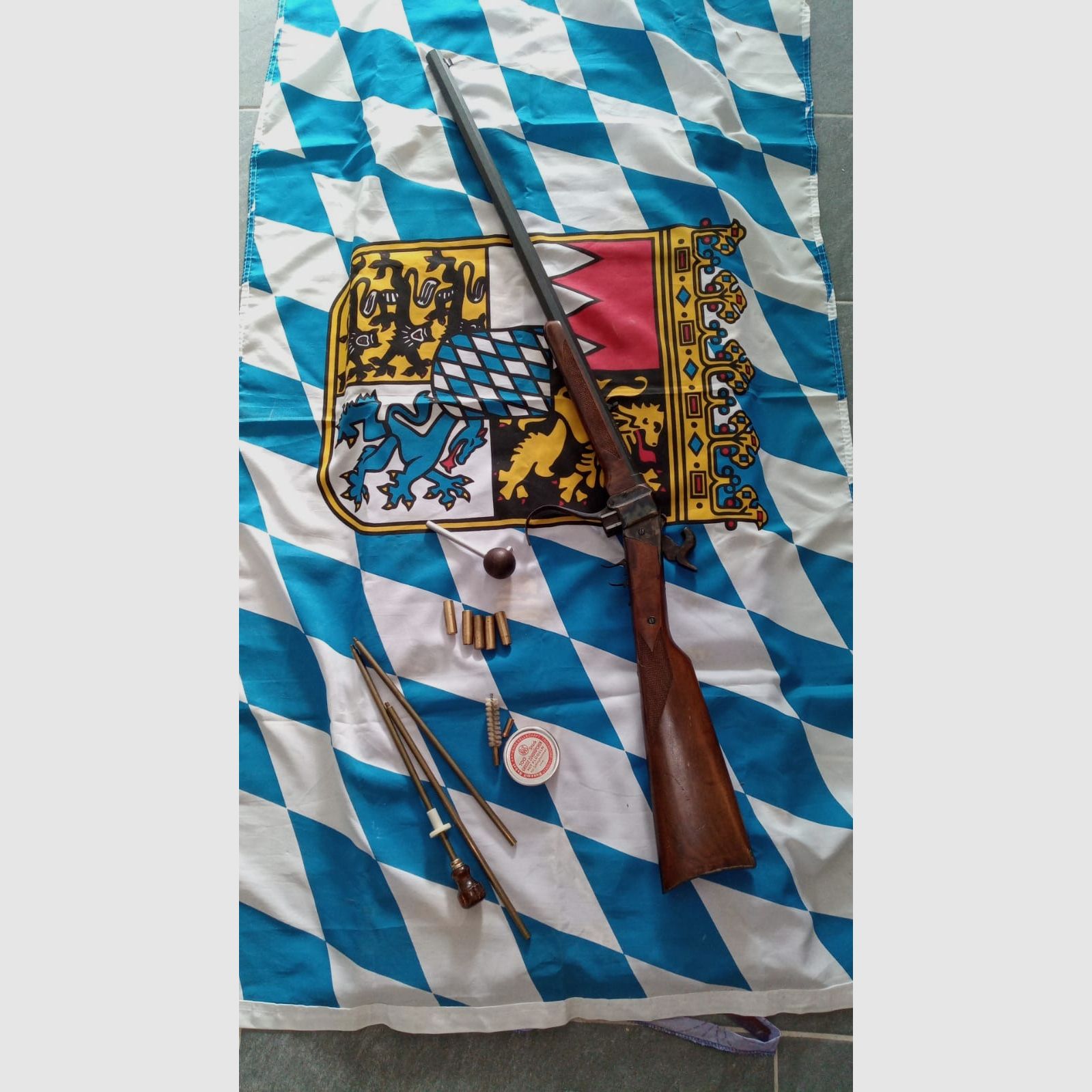 Pedersoli Perkussions-Hinterladergewehr Sharps Mod. 1859 Sniper 30" Kal.45/70 Perk. Länge: ca. 118cm Lauflänge: ca. 74,5cm, Gewicht: ca. 4,5kg