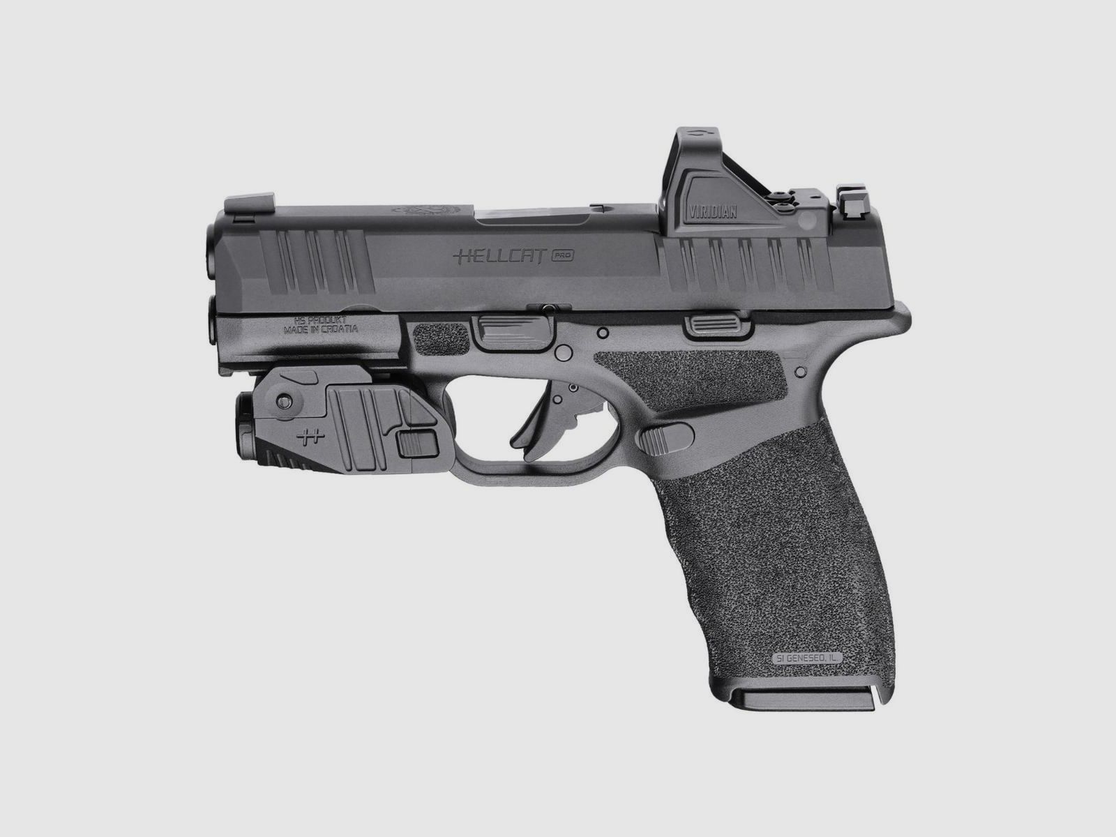HS Hellcat PRO OSP pistool cal. 9x19 mm Viridian Combo (red dotvizier + zaklamp), afbeelding 2 van 6