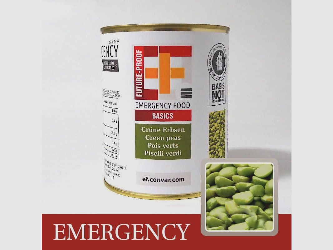 CONVAR EF BASIC Grüne Erbsen (370 g)