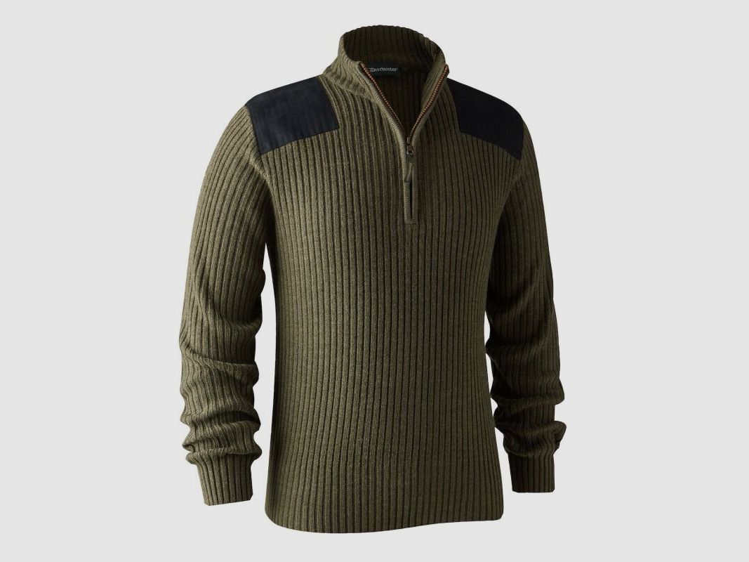 Deerhunter Herren Strickpullover Rogaland mit Reißverschluss