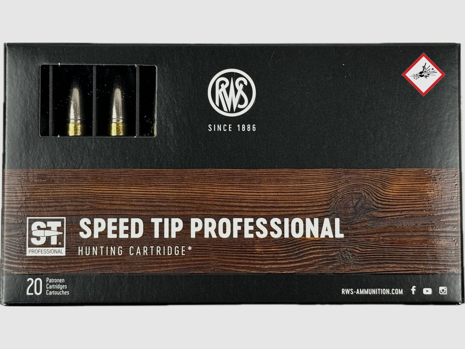 RWS jachtpatroon S-TIP PRO kal. .308 Win 165grs/10,7g