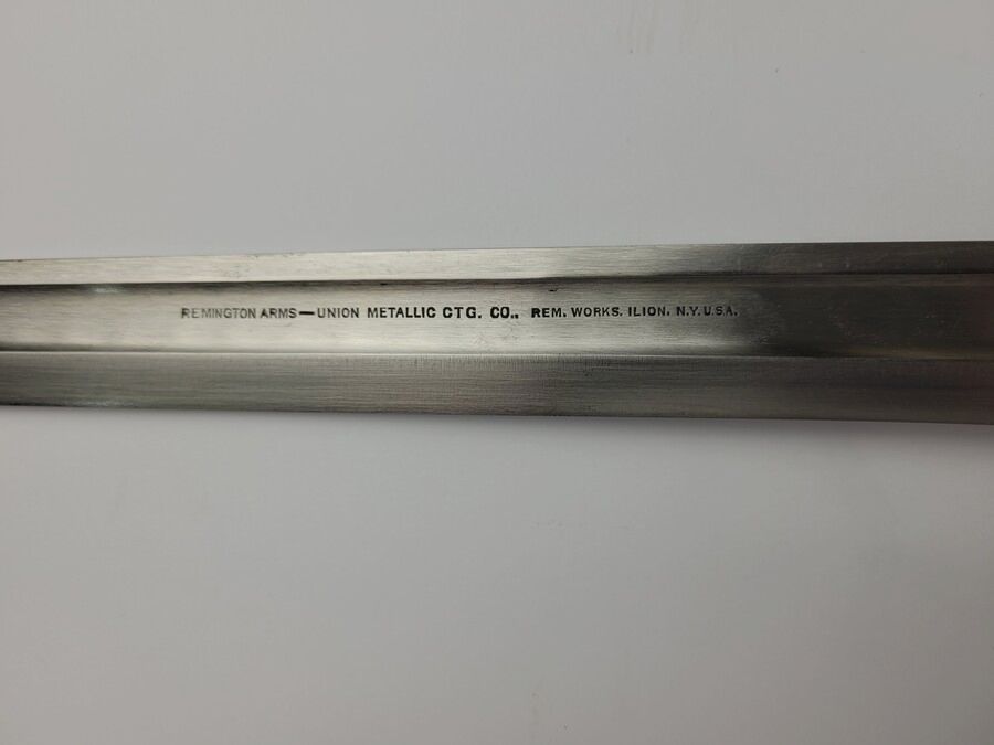 Baïonnette française de fabrication Remington USA – Fusil Rolling Block 1914 – Enrégimentée « J » – Excellent État, image 16 sur 17