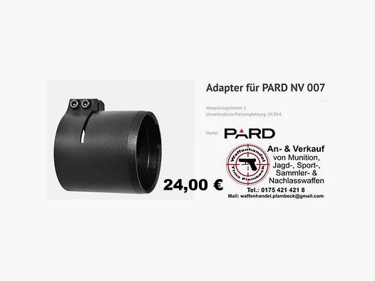 PARD Standard-Adapter für NV007 und NV007A Adaptergröße 45mm