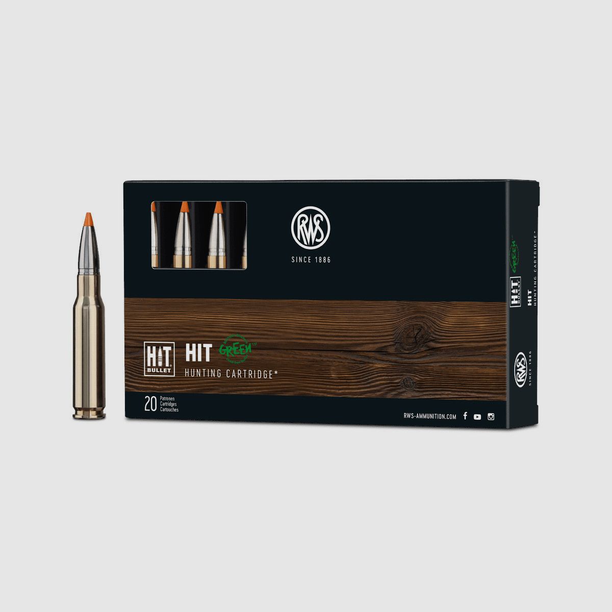 RWS 7x65R 9,1g 140GR HIT ohne Blei BTE20
