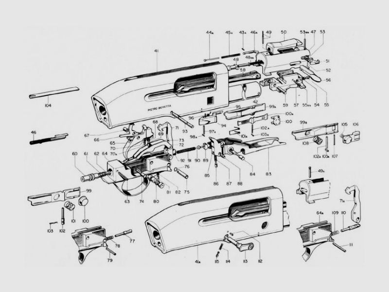ESPLOSO BERETTA A300\1\2\3\4, immagine 1 di 2