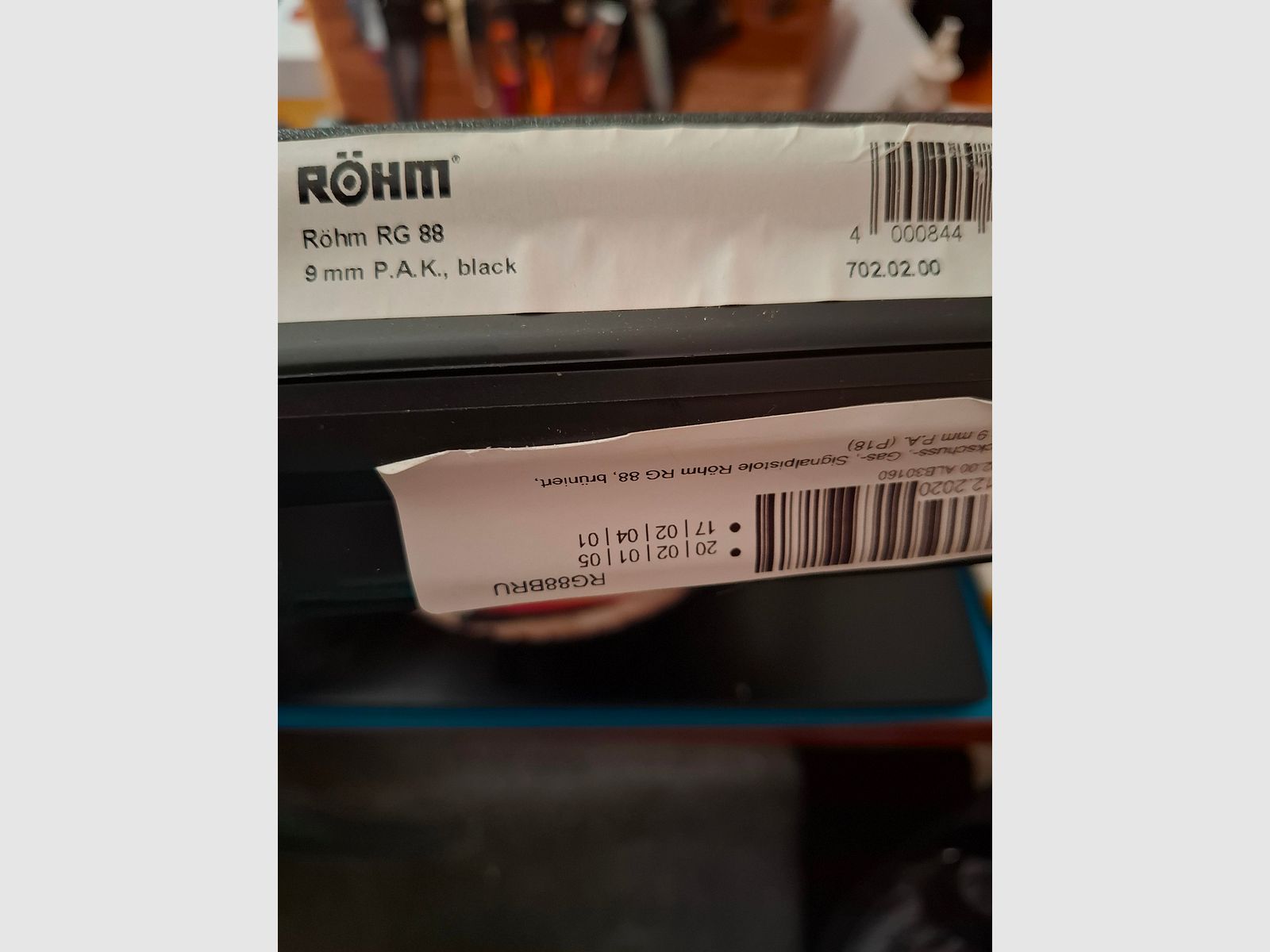 Röhm RG 88  9mm P.A.K.   PTB 670. "NEU"