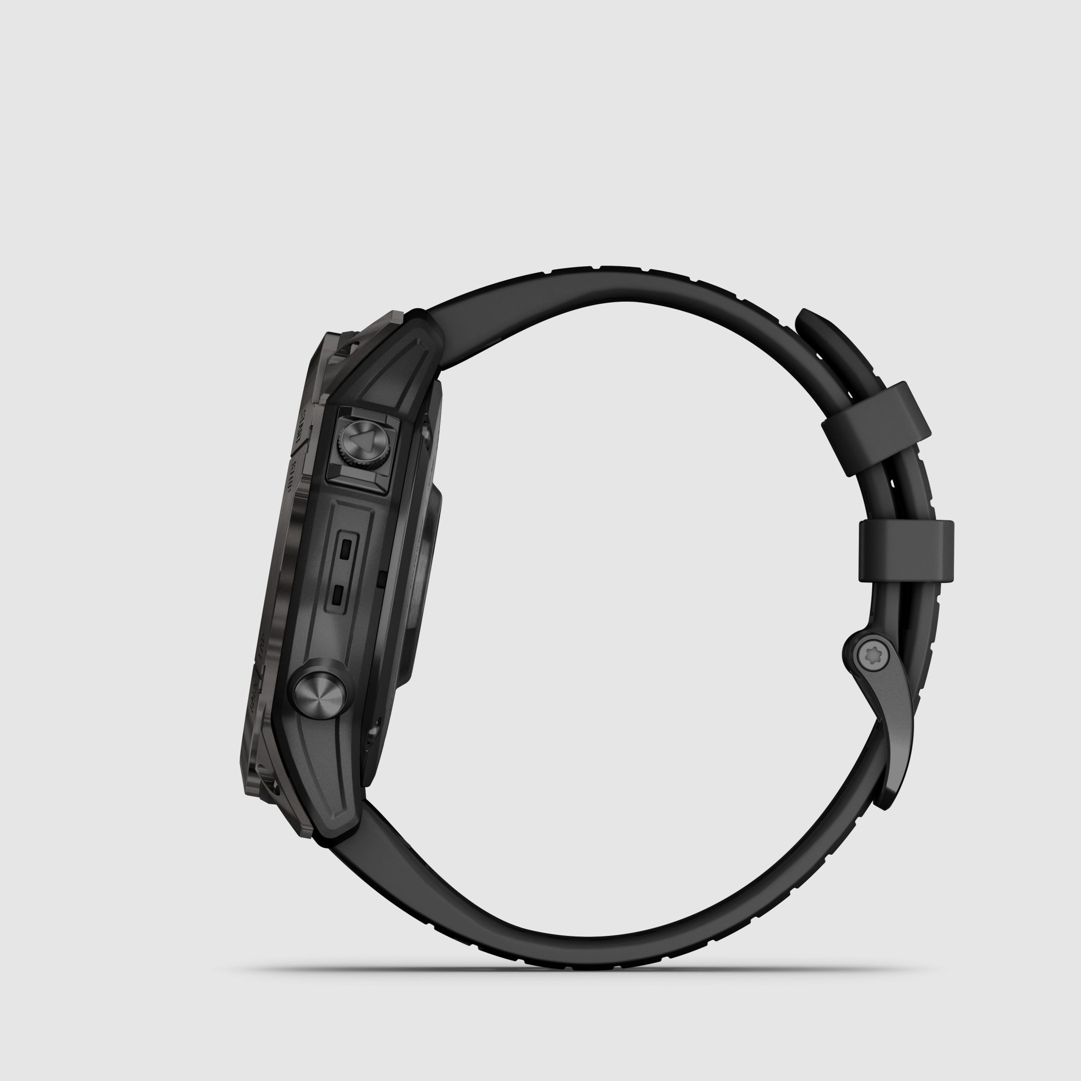 Garmin fēnix® 7X Pro – Edición Sapphire Solar, Negro/Gris Carbón Titanio con correa de silicona QuickFit® de 26 mm