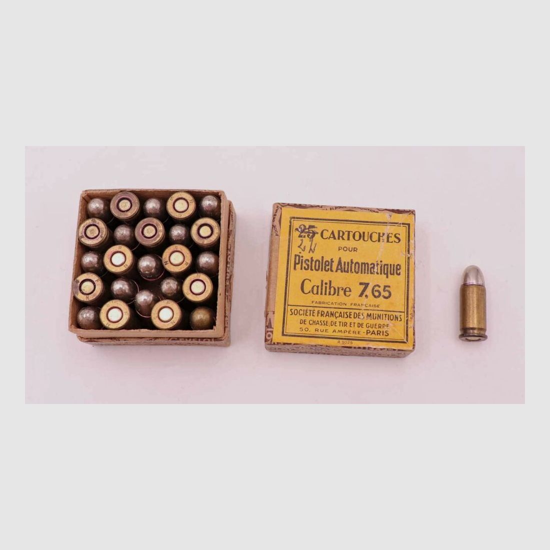 Société Française Pistolenmunition 7,65mmBrowning/.32ACP