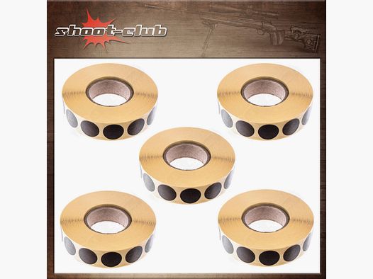 shoXx Schusspflaster schwarz 19mm selbstklebend - 10000 Stück