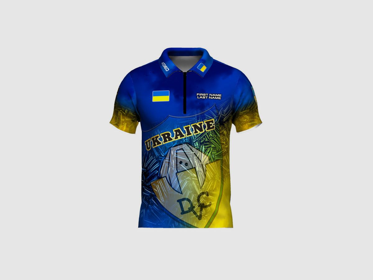 DED IPSC Ukraine T-Shirt, maat: XXL, Aangepaste naam: Met aangepaste naam, Kledingtype: Regular (Heren), afbeelding 1 van 3