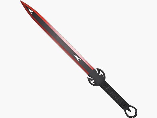 Fantasy-Schwert mit Rckenhalter rot