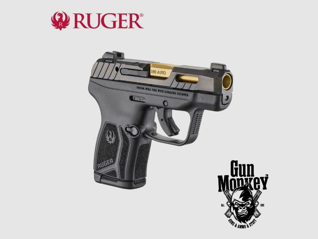 Pistolet Ruger LCP Max Manual Safety Gold/Black kal. .380Auto (13766), zdjęcie 2 z 6