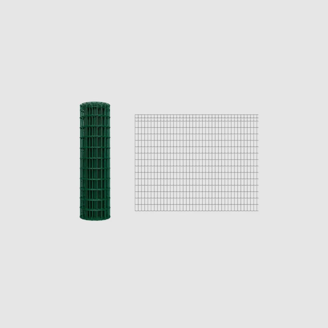20 m Rolle geschweißter PVC-Gitterzaun - Maschenweite 100x50mm - Draht 2,5mm - Höhe 1,20 m, Bild 1 von 8