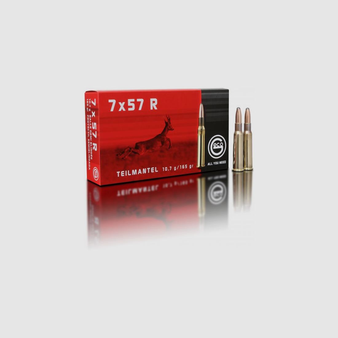 Geco 7x57 R Teilmantel 10,7g 165grs