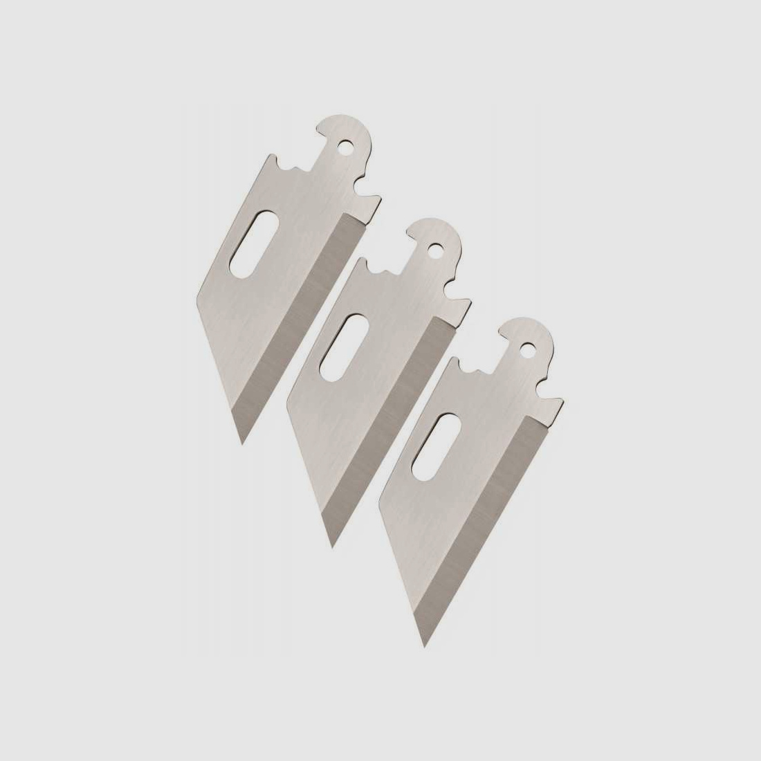 Cold Steel Click-N-Cut lame di ricambio, standard, lisce, confezione da 3