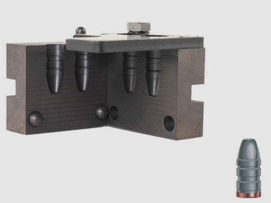 Stampo per fusione doppio RCBS .358 / 9,1 mm 180 gr / 11,7 g silhouette 357-180-SIL proiettili a testa piatta rotonda con gas check .358