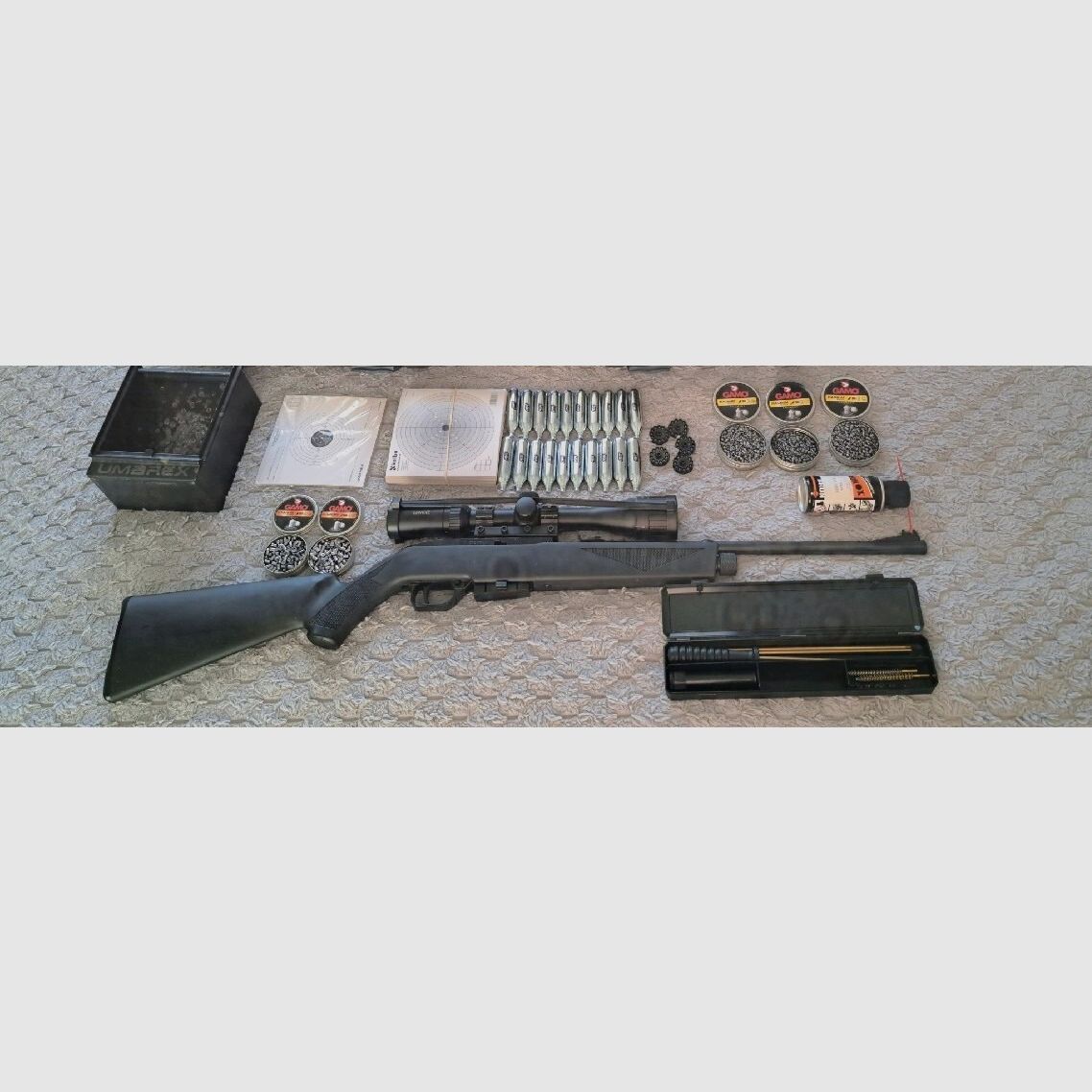 CROSMAN 1077 CO2 SEMI AUTO 4,5 CON MOLTI ACCESSORI