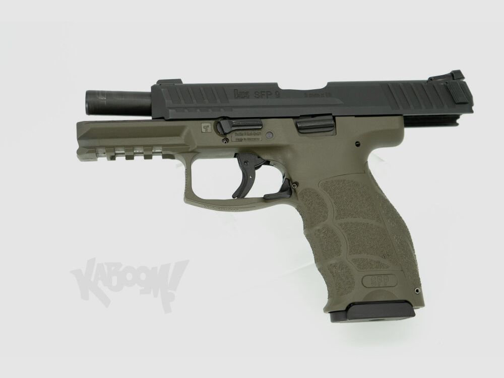 Heckler&Koch H&K SFP9 SF 9 mm Luger – Match-Abzug ca. 1.500 g Natogrün, Bild 3 von 5