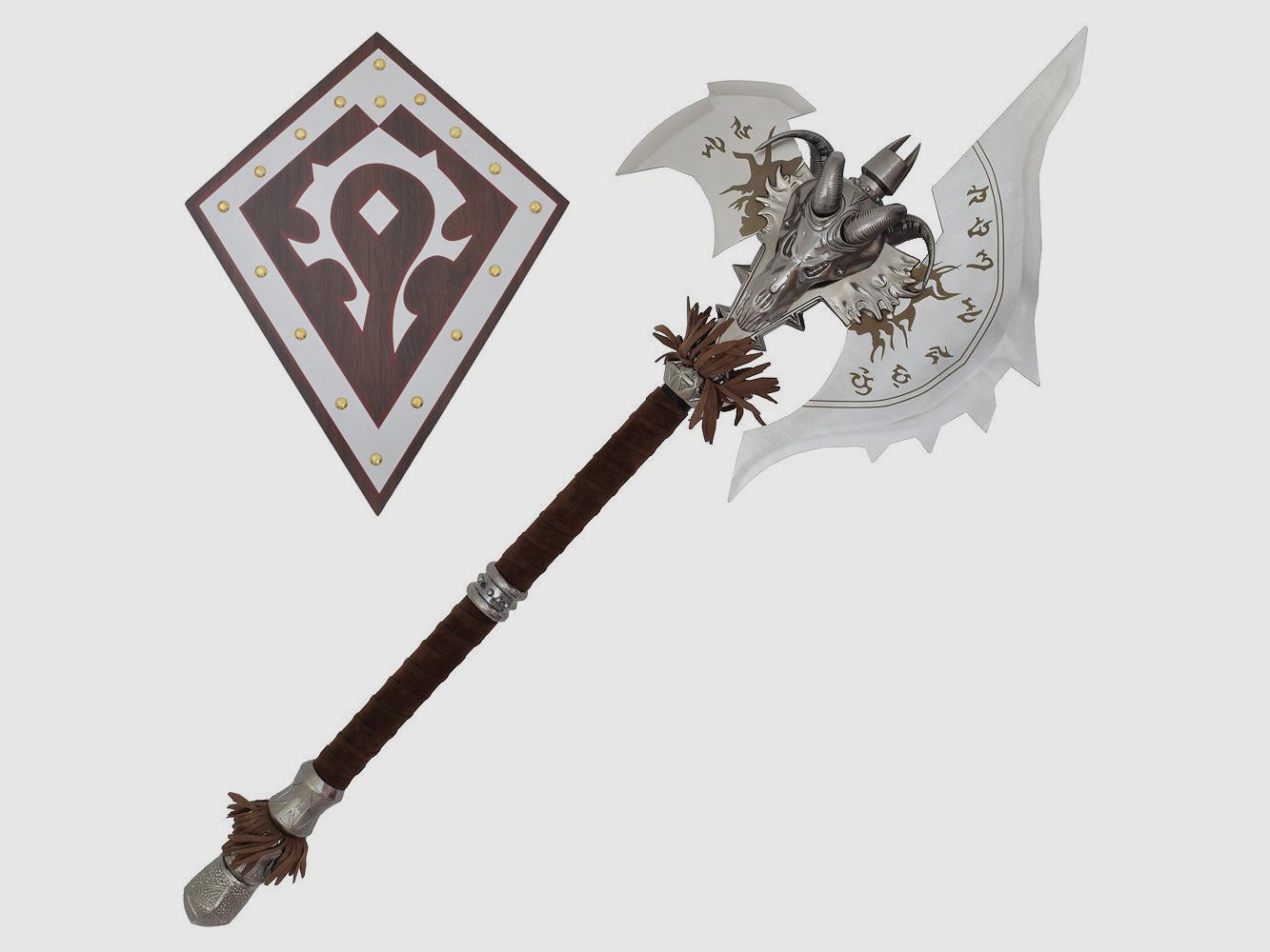 Shadowmourne axe with wall mount