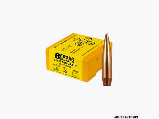 BERGER BULLETS – 6MM 105GR VLD TARGET (100PZ)