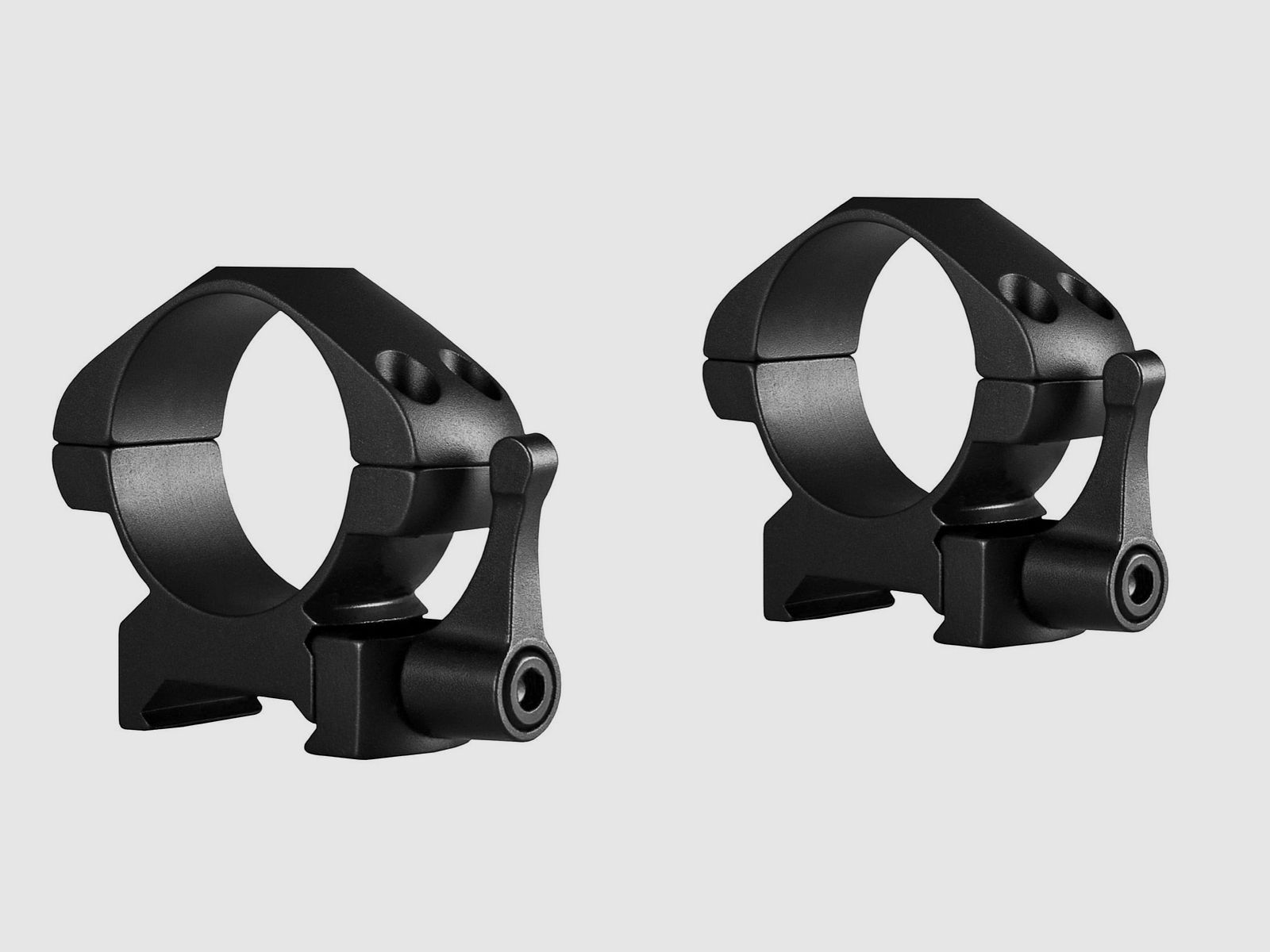 HAWKE 23016 30mm Stahl Ringmontagen Mittel für Weaver Schiene Schnellspannhebel