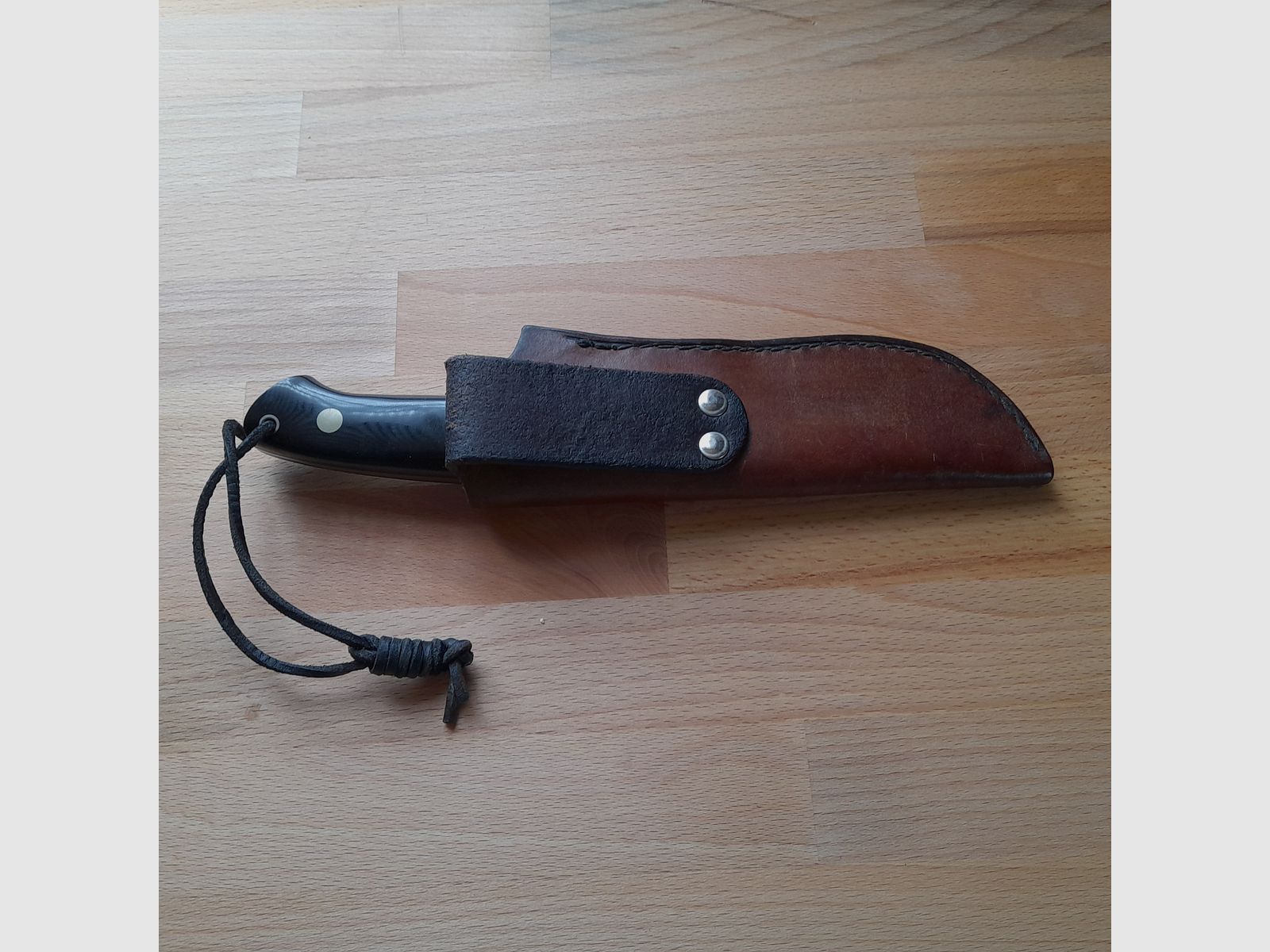 Wolf Borger Messer – vor ca. 35 Jahren auf einem Messermacher Treffen - Messe in Graben-Neudorf von ihm persönlich gekauft.
