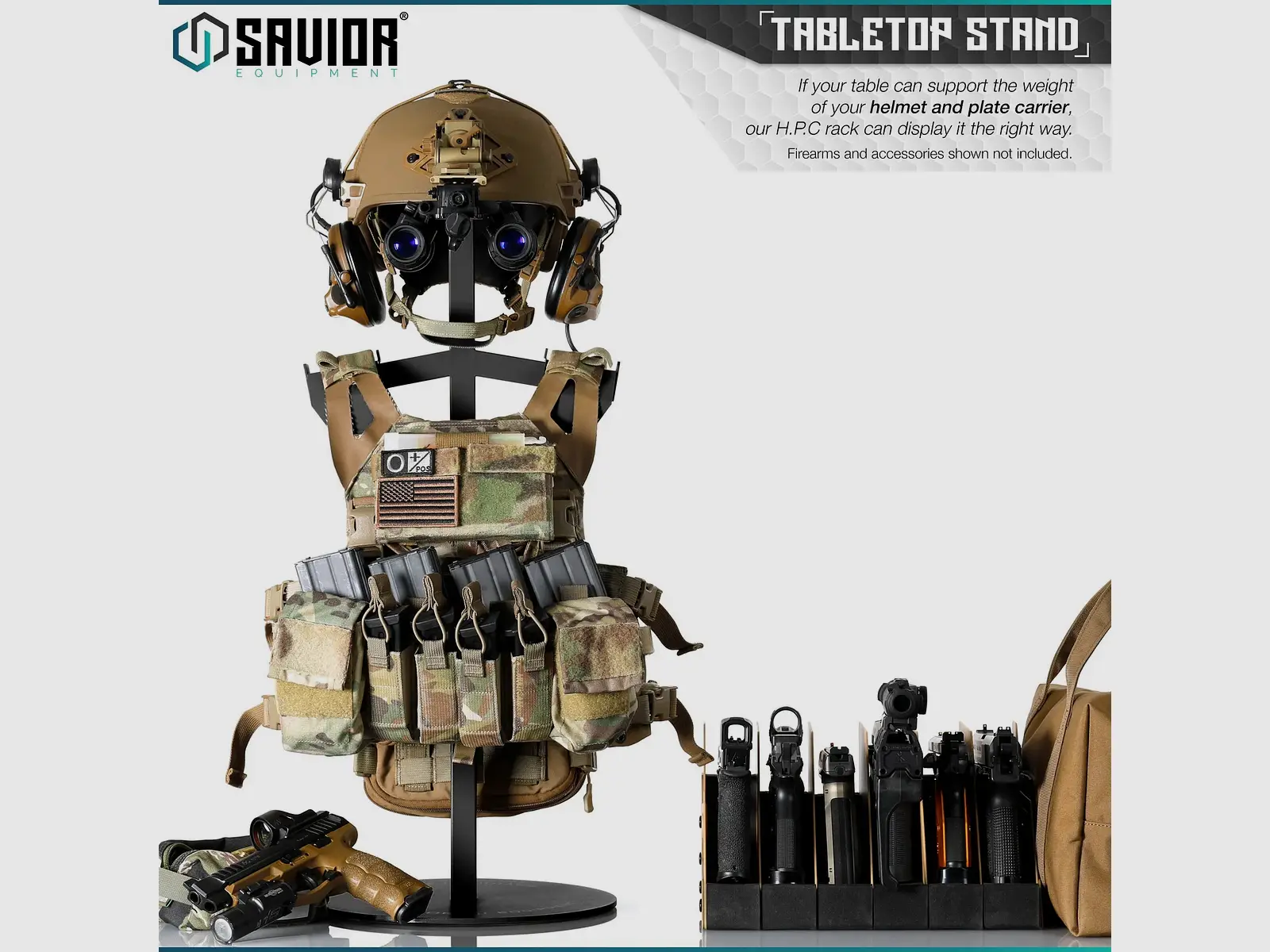 H.P.C. Helmet Plate Carrier Tabletop Rack, image 4 of 7