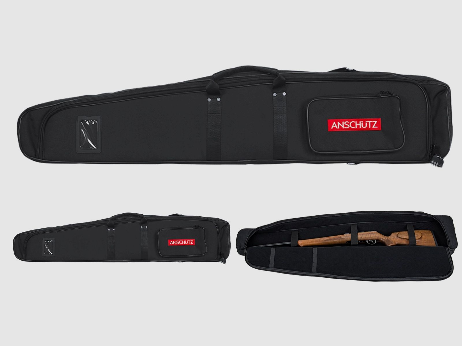 J.G. Anschütz 9219 case black with Anschütz logo 122 cm
